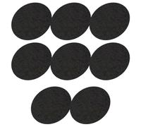 DOITOOL Tapis Ignifuge Rond Noir pour Brûleur de Parfum, Coussinets Réutilisables en Coton Ignifuge et Aluminium, Protège la Table pour Aromathérapie, Lot de 8 Pièces