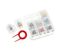 DOITOOL Testeur de Clavier Mécanique 9 Base Acrylique Outil de Test Solide pour Claviers Mécaniques Accessoire pour Utilisation Domestique et Magasins d'Informatique Transparent