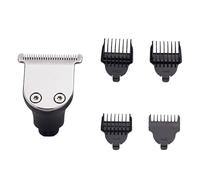 DOITOOL Tête de Tondeuse à Barbe en Métal et Tête Séparables 1pc Tondeuse et 4pcs Peignes, Accessoire pour Rasoir Électrique à Barbe Nettoyage à L'eau, Usage Professionnel