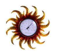 DOITOOL Thermomètre Mural Forme Soleil Décoratif Compact pour Intérieur et Extérieur Jauge de Température Pratique et Élégante