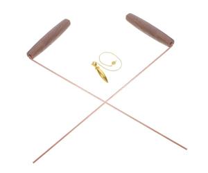 DOITOOL Tige de Radiesthésie Cuivre Pur Baguette Sourcier Portable pour Détection Spirituelle et Objets Enterrés Détecteur Feng Shui à Main Précis pour Exploration et Géologie