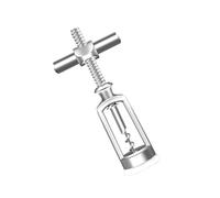 DOITOOL Tire-bouchon Multifonctionnel De Croix, Ouvre-bouteille Manuel En Métal Argenté, Usage Domestique Et Bar, Accessoire Vin Pratique Boîte De Rangement