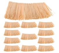 DOITOOL Toit de chaume Miniature 12 pièces : Simulation de Toit de chaume pour Maison de poupée à Faire soi-même - Décoration et Accessoires pour Maison de poupée