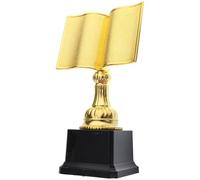 DOITOOL Trophée de Lecture en Plastique Doré, Récompense Commémorative pour Concours de Lecture, Design Exquis et Texture, pour Bibliothèques et Jeunes Lecteurs