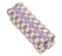 DOITOOL Trousse À Crayons À Trousse De Rangement À Carreaux Trousse À Crayons Plate Trousse À Crayons À Main Trousse À Crayons À Carreaux Petite Trousse À Papeterie