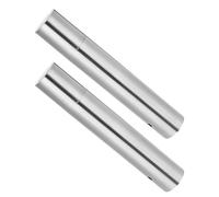 DOITOOL Tube de Rangement Portable et Élégant en Acier Inoxydable 2pcs pour Certificats et de Naissance pour Diverses Occasions et Documents Officiels