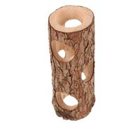 DOITOOL Tunnel Bois pour Hamsters Petits Animaux Cachette Sûre et Robuste Tunnel Naturel pour Cage Abri Refuge pour Cochons et Rongeurs