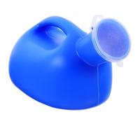 DOITOOL Urinoir Couvercle Anti-fuite en Plastique Bleu Portable 2000 Ml Grosse Capacité, pour Hommes et Personnes Âgées en Situation D'urgence à Domicile