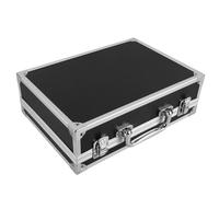 DOITOOL Valise à Outils Multifonction en Alliage d'Aluminium Noir 06, Format Compact 28 X 19,5 X 8 CM, Boîte de Rangement Portable pour Accessoires et Pièces, pour Voyage et Usage