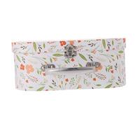 DOITOOL Valise De Rangement Portable Pour Garçon Et Filles, Motif Fleurs, Mini Taille, Matériau Solide, Boîte à Outils Portative, Organisateur Divers, Usage Scolaire Et Loisirs, Présent, Année 2024