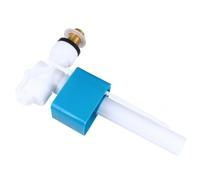DOITOOL Valve D'arrivée D'eau Latérale pour Toilettes, Flotteur Réglable | Pièces de Réservoir en ABS et Cuivre, Raccord 1/2 Pouce, Montage Rapide, Fonctionnement Silencieux