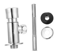 DOITOOL Valve de Chasse Urinoir Cuivre Temporisée Manuelle Robinet de Rinçage à Bouton Poussoir Installation Facile pour Toilettes Domestiques et Commerciales