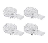 DOITOOL Verrou de Porte Bloque L'accès en Acrylique Transparent 4pcs Sécurisé pour Bébé et Animaux pour Salle de Bain et Coffre-fort