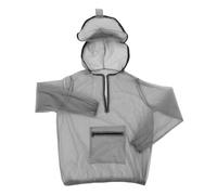 DOITOOL Veste à Capuche Combinaison Intégrale Moustiquaire en Maille Haute Densité, Gris, Taille Xxl, Légère, pour Randonnée et Sorties de Pêche Estivales, Protection les Moustiques