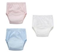 DOITOOL -vêtements D'apprentissage Propreté pour Bébé en Coton 4 Couches Absorbantes Lot de 3 Culottes D'apprentissage Confortables et Ajustées Couleur Aléatoire