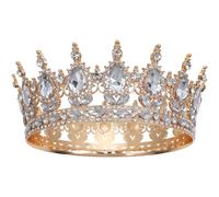 DOITOOL Vintage Crystal Rhinestone Tiara Crown Pour Femmes Accessoire De Mariage Brillant Et Élégant Pour Prom Fiançailles Et Célébrations Spéciales Blanc