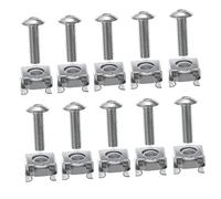 DOITOOL Vis pour Rack Réseau M5x16 Zinguée 100 Pcs, Écrous Cage à Insert Carré pour Armoire Serveur, Montage Facile, Compatible Baies Serveur, Acier Solide, Usage Informatique Professionnel