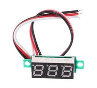 DOITOOL Voltmètre Numérique 4-30V 0-10A Avec Affichage Led Bleu Et Police Jaune Module De Carte Précis Pour Mesure Dc Outil D'Électricité Compact Avec Câble 19 Cm - Lot De 3