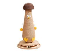 Doiyislem Arbre à Chat en Forme de Champignon, Arbre à Chat en Forme de Champignon | Grattoir pour Chatons Grands,Planche à gratter en Sisal Naturel, Accessoires de Bon comportement avec Balle pour