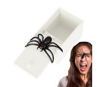 Doiyislem Boîte Farce Araignée Halloween,Jouets Malins Halloween Boîte à Farces - Dispositif de Blague Idéal pour Fous Rires Entre Amis Adultes Famille Filles Garçons