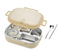 Doiyislem Boîtes À Collation En Acier Inoxydable - Boîte Repas Pour Tout-Petits,Boîte Partition Réutilisable Grande Capacité Allant au Micro-ondes | Pour