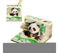 Doiyislem Calendrier Horloge 2026 | Bloc-notes Design Panda,Calendrier Sculpture Papier 3D | Pour utilisation à l'École, en Salle de Classe, à la Maison, pendant les Transports, les Vacances, Noël et