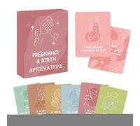 Doiyislem Cartes d'Affirmation pour la Naissance,50 Cartes Positives Pour Femme Enceinte - Encouragement Motivation Positif pour Parents Femmes Mère Anniversaire