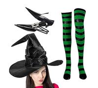 Doiyislem Costume de Sorcière | Costume Cosplay pour Vacations et Fêtes,Vêtement de Déguisement Halloween pour Spectacles, Carnavals, Événements Thématiques, Maisons Hantées et Anniversaires