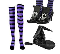 Doiyislem Costume de Sorcière pour Filles | Ensemble de Vêtements de Mascarade,Vêtement de Déguisement Halloween pour Spectacles, Carnavals, Événements Thématiques, Maisons Hantées et Anniversaires