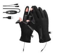 Doiyislem Gants Thermiques,Chauffe-Mains Imperméable | Antidérapant, Charge USB, Réglages 3 Températures, Coupe-Vent et Isolant Thermique,pour Temps Froid Cyclisme Ski Course Pêche Snowboard