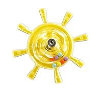 Doiyislem Jouets Interactifs pour Perruches - Petit Hochet Roue d'exercice à Mâcher Coloré,Accessoires de Cage à Oiseaux avec Hochet Tournant - pour Calopsittes Conures Loris et Perroquets