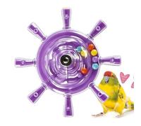Doiyislem Jouets pour Perruches | Petit Hochet Roue d'exercice à Mâcher Coloré | Accessoires de Cage à Oiseaux avec Hochet Tournant - pour Calopsittes Conures Loris et Perroquets