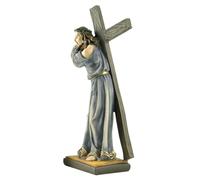 Doiyislem La Statue de Jésus | Sculpture Artistique en Résine Modèle,Représentation Religieuse - pour la Decoration de la Maison, du Bureau, de l'Église, du Salon, des Fêtes et de la Table