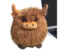 Doiyislem La Vache en Peluche,Jouet Câlin Réaliste, Doux, Confortable Et Mignon sur Canapé | Décoration en Peluche De Bovin, Animal De La Ferme - Cadeau Adolescent Fille Adulte Famille Ami
