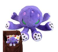 Doiyislem Peluche Douce De Pieuvre | Décoration Halloween Collectible pour La Maison - Jouet en Peluche Réaliste De Pieuvre Marine pour Bureau | pour Femmes Garçons Filles Adolescents Adultes