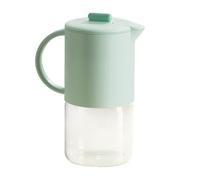Doiyislem Pichet en Verre avec Couvercle,Pichet À Thé Glacé 1500ml - Distributeur Hermétique Pour Liquides Lait Café Thé | Rangement au Réfrigérateur pour Fête et Réception