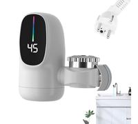 Doiyislem Robinet Chauffe-Eau Instantané Sans Réservoir | Système de Chauffage Rapide de l'Eau avec Affichage Numérique LED | Accessoire de Robinet Électrique 3000W pour Hôtel, Maison, Camping-car,