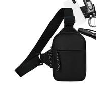 Doiyislem Sac De Poitrine Pour Homme - Pochette Étanche Petite À Fermeture Éclair | Sac Bandoulière Poitrine Pour Homme | Pour Pêche Camping Randonnée Cyclisme Chasse Pique-nique Travail École Voyage