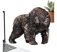Doiyislem Statue d'ours - Statue d'pour Jardin | Sculpture Résine Design Tête de Moderne pour Jardin Terrasse Table Extérieur