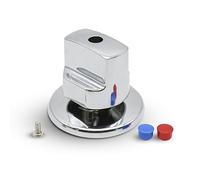 DOJA Barcelona | Arrêt Robinet Encastré | Pack 1 | Robinet d'Arret Encastrable | Ø69x63mm | en Zamak Chromé Poli | Robinet Eau avec Rosace | pour Robinet Cuisine, Evier Cuisine, Robinet Salle Bain