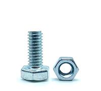 DOJA Barcelona | Boulon et Ecrou M12 | 25 Vis Tête Hexagonale avec 25 Ecrou Hexagonal | M12 x 30mm | en Acier Galvanisé | Boulons et Écrous pour Visserie Service, Vis à Métaux Tête Hexagonale...