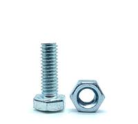 DOJA Barcelona | Boulon et Ecrou M5 | 50 Vis Tête Hexagonale avec 50 Ecrou Hexagonal | M5 x 20mm | en Acier Galvanisé | Boulons et Écrous pour Visserie Service, Vis à Métaux Tête Hexagonale...