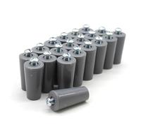 DOJA Barcelona | Butée Volet Roulant | 20 Pieces | Butoir Volet Gris | L: 40mm | Butee Tampon pour Volet Roulant en PVC | Pieces Pour Volet Roulant, Accessoires Pour Rideaux, Arret De Volet