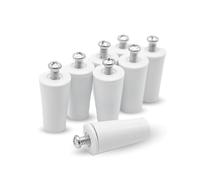DOJA Barcelona | Butée Volet Roulant | 8 Pieces | Butoir Volet Blanc | L: 60mm | Butee Tampon pour Volet Roulant en PVC | Pieces Pour Volet Roulant, Accessoires Pour Rideaux, Arret De Volet