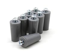 DOJA Barcelona | Butée Volet Roulant | 8 Pieces | Butoir Volet Gris | L: 60mm | Butee Tampon pour Volet Roulant en PVC | Pieces Pour Volet Roulant, Accessoires Pour Rideaux, Arret De Volet