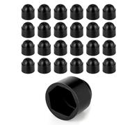 DOJA Barcelona Cache Ecrou - Pack 25 M10: Noire - Installation Facile, Ajustement Idéal - Cache Boulon Pour Montage Simple Et Sécurisé - Capuchon Plastique Offrant Protection Vis Et Finition