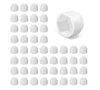 DOJA Barcelona Cache Ecrou - Pack 50 M6: Blanc - Installation Facile, Ajustement Idéal - Cache Boulon Pour Montage Simple Et Sécurisé - Capuchon Plastique Offrant Protection Vis Et Finition