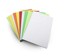 DOJA Barcelona | Cahier A4 Agrafé Page Blanche | Lot 10 | 48 Feuille Blanche 70g | Couverture Souple | 7 Couleurs Aléatoires | 21x29,7mm | Carnet 96 Pages | Cahier de Brouillon, Carnet de Voyage..