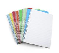 DOJA Barcelona | Cahier A4 Double Ligne | Lot Cahier 8 | Cahier Spirale A4 à Couverture Souple | 60g | 29,7x21cm | 80 Feuille de 3,5mm | 10 Couleurs Aléatoires | pour Fourniture Scolaire...