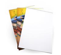 DOJA Barcelona | Carnet de Dessin A4 | Lot Cahier de Dessin 3 | Bloc Dessin A4 à Spirale | Cahier e Blanche | 230x330cm | 20 Feuille Blanche Pas de Marges | Cahier Spirale | pour Cahier de Brouillon